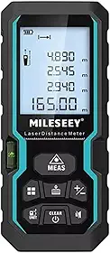 Trena Laser Digital Profissional, Fita Métrica Digital a Laser, Medidor Digital de Distância, Área, Volume, Ângulos e Nível. Modelo S6 de 40, 50, 60, 80, 100 e 120 m de Alcance (Precisão ±2 mm)