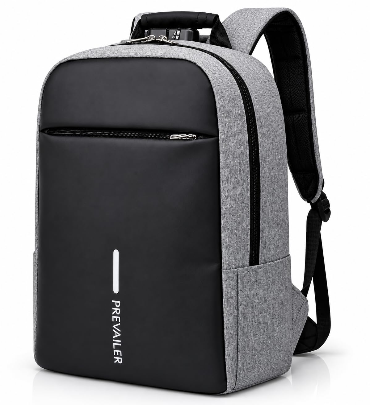 anti-theft laptop backpack with usb charging port, tsa lock, black, for travel and office