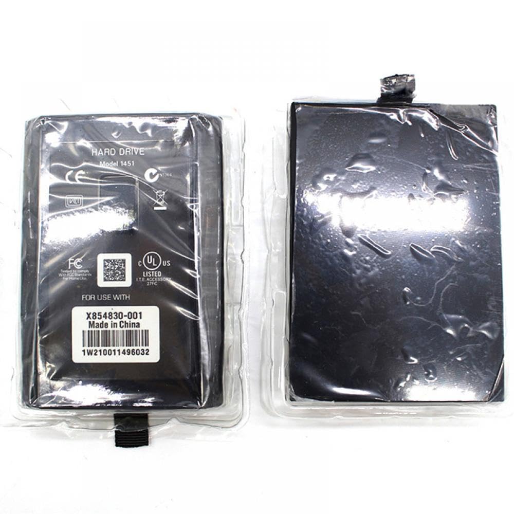 Kompatybilny z konsolą Xbox 360 Slim/360 E - zapasowy wewnętrzny dysk twardy HDD (60 GB-500 GB) dla zwiększonej pojemności pamięci (500 G)