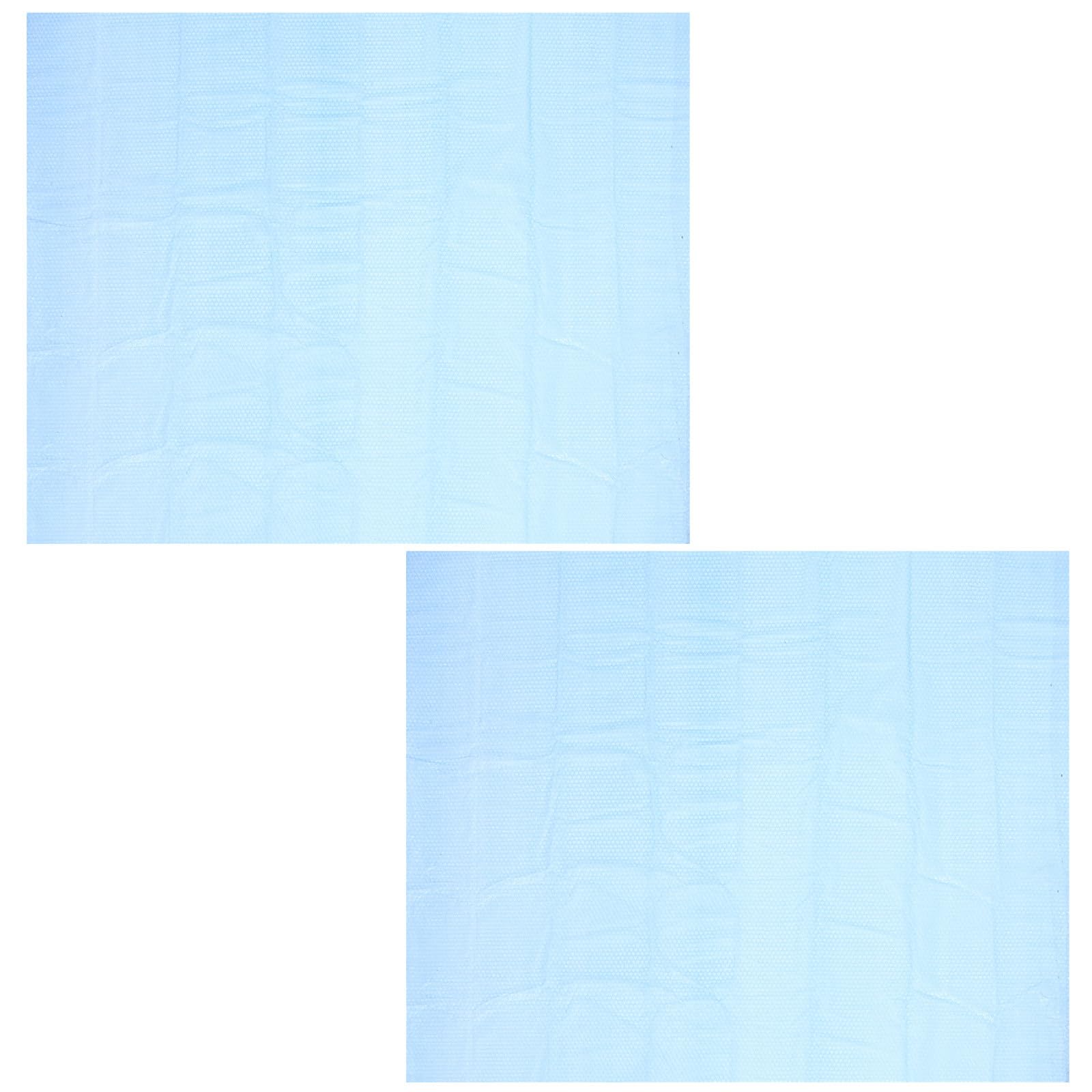 Zerodeko 2 pezzi Telo di copertura solare per piscina, coperta termica a