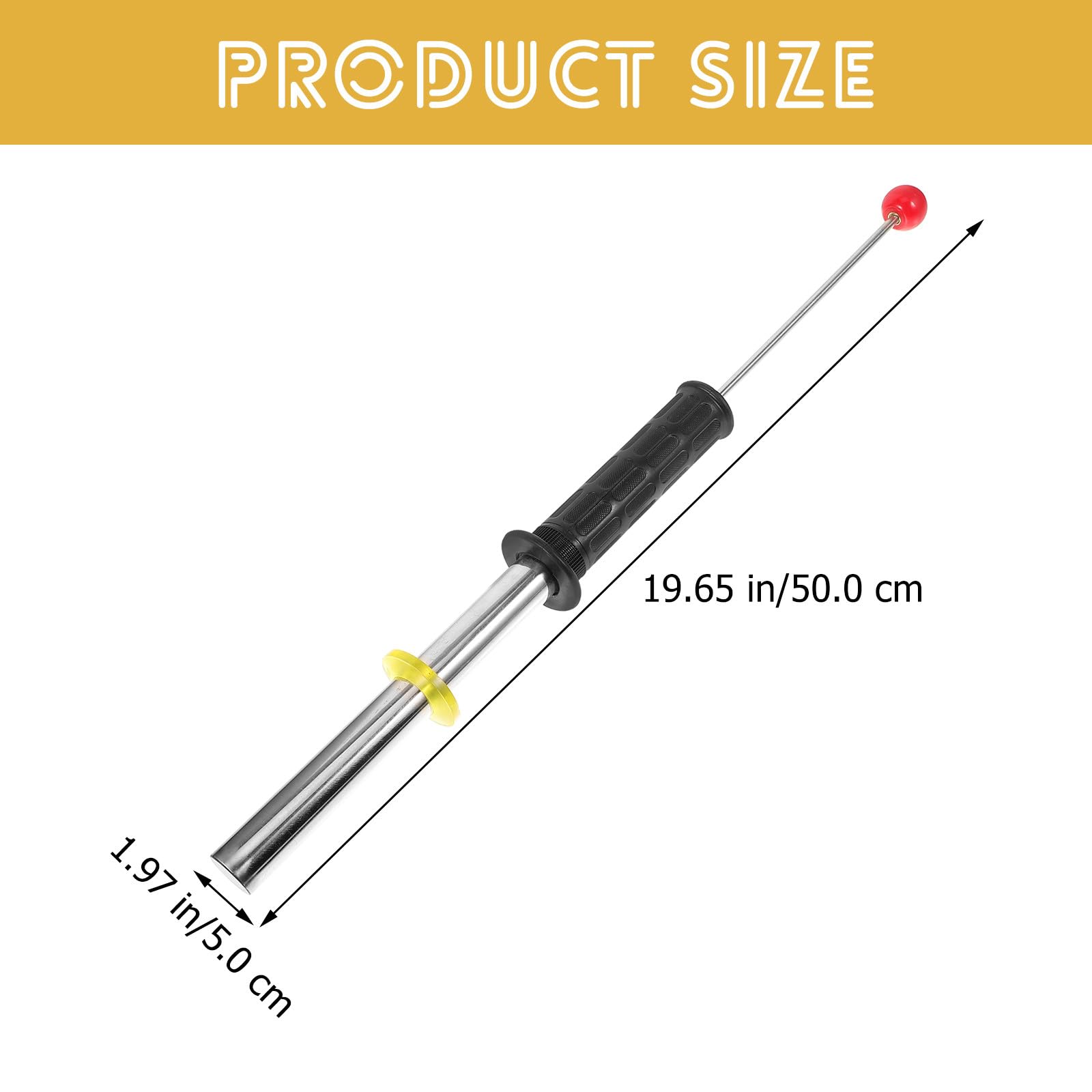 Uonlytech Imán para Uñas Telescópico Φ22, Barra Magnética Extensible de 300 Mm Mango Ergonómico, Herramienta de Recogida Magnética para Taller, Hogar y Construcción, Recogedor de Objetos