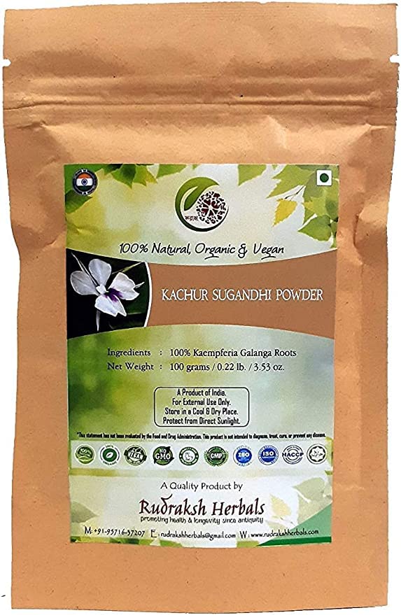 Metrol Kachur Sugandhi Powder 100 Kaempferia Galanga