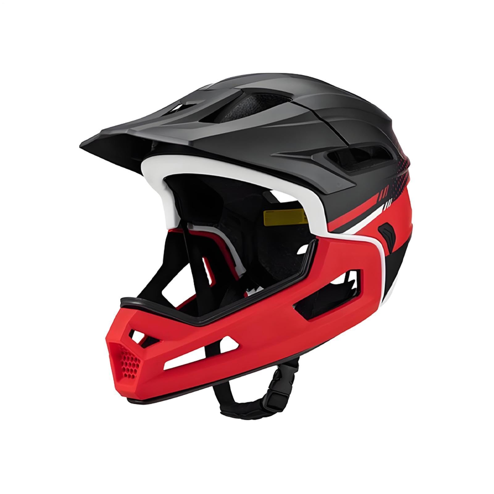 Casco Integrale per Mountain Bike Assorbimento Urti Ventilazione Regolabile | Fodera rimovibile, visiera casco da Copricapo Protettivo Da Ciclismo Per Uomini Principianti Professionisti