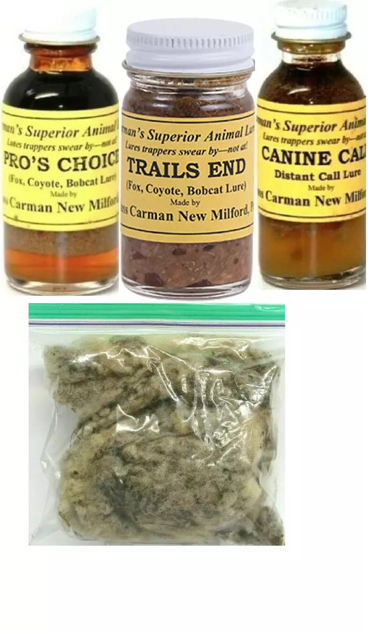 Carman's Lures Predator Lure Kit 3 Piece 1 Ounce Jars Trapping Supplies K-37