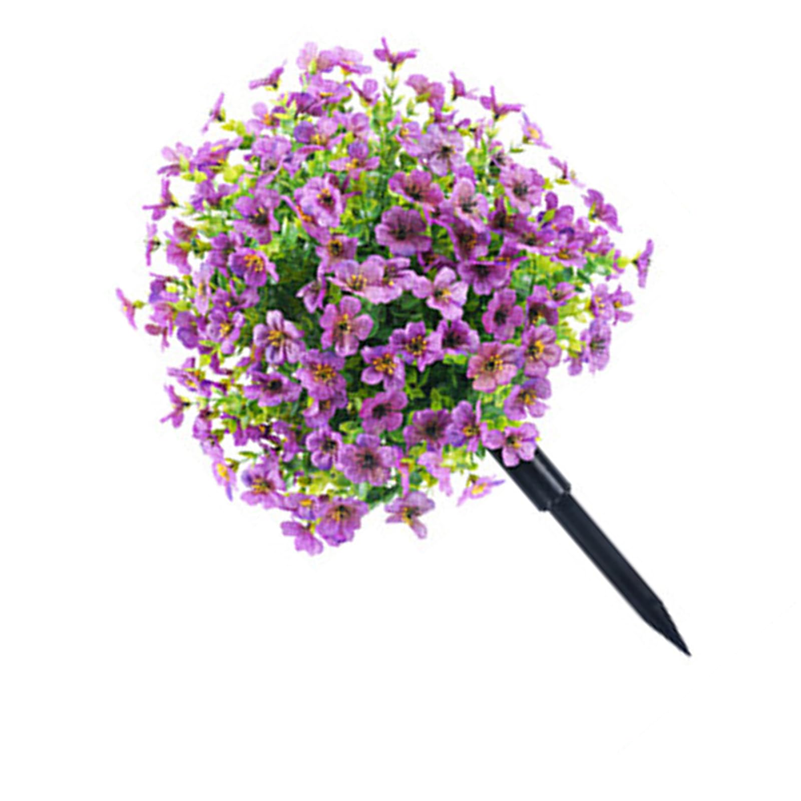 YROHGKPN Easy Maintenance Artificial Violets Eucalyptuses Bouquets Decorative Floor Plant for Event Home Decors Faux Violets Eucalyptuses Flower