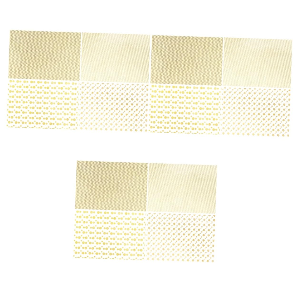 Mobestech 12piezas Papel De Dorado Estrellas y Rayas Para Cumpleaños Bodas y Ocasiones Especiales
