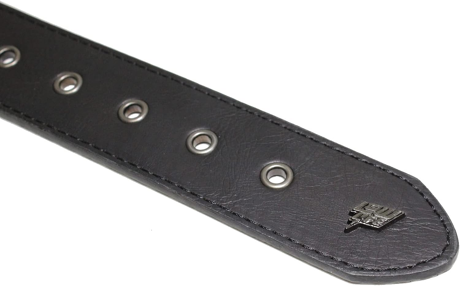 Lowlife Armor Leather Belt in Black and White