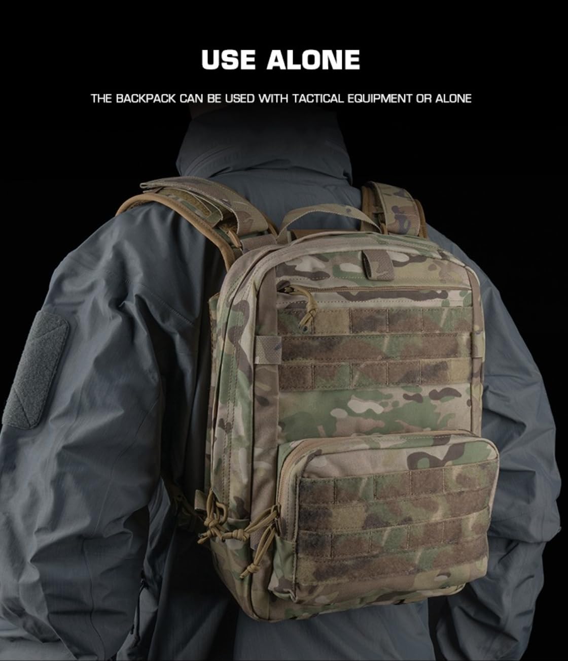 Peminkoo R AssauIt Zaino tattico Set Outdoor Grande capacità Attrezzatura Pacco può Essere Borsa per Accessori Esterna Caccia Escursionismo Campeggio Equipaggiamento
