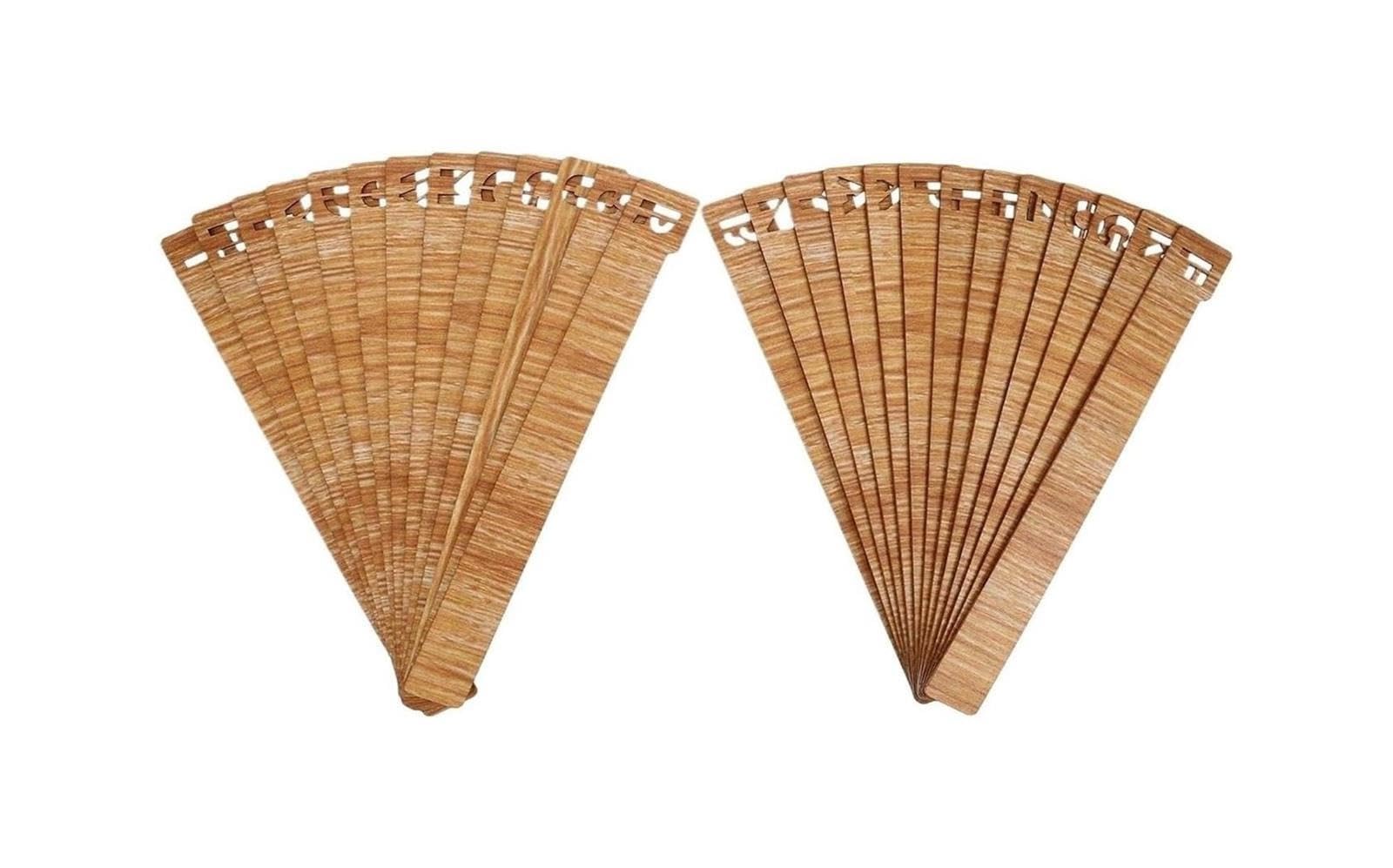 Marcapáginas Alfabeto de Madera for Libros 35 x 4 0,2 cm