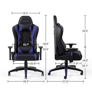 Amazon.com: STAPLES 24326200 Vartan Gaming Chair Blue : Home
