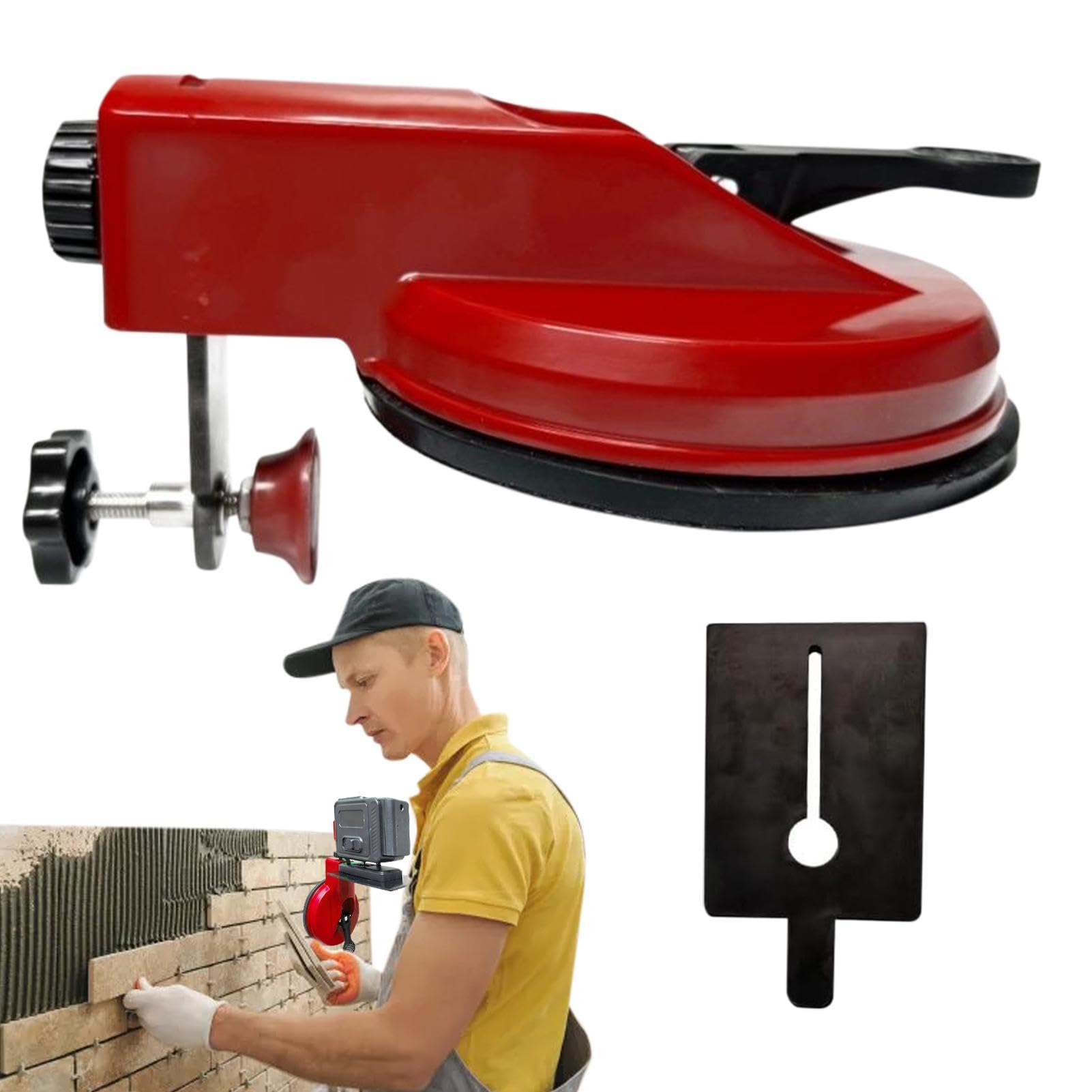 Outil vibrant à ventouse pour carrelage portable avec système de nivellement et entretoises
