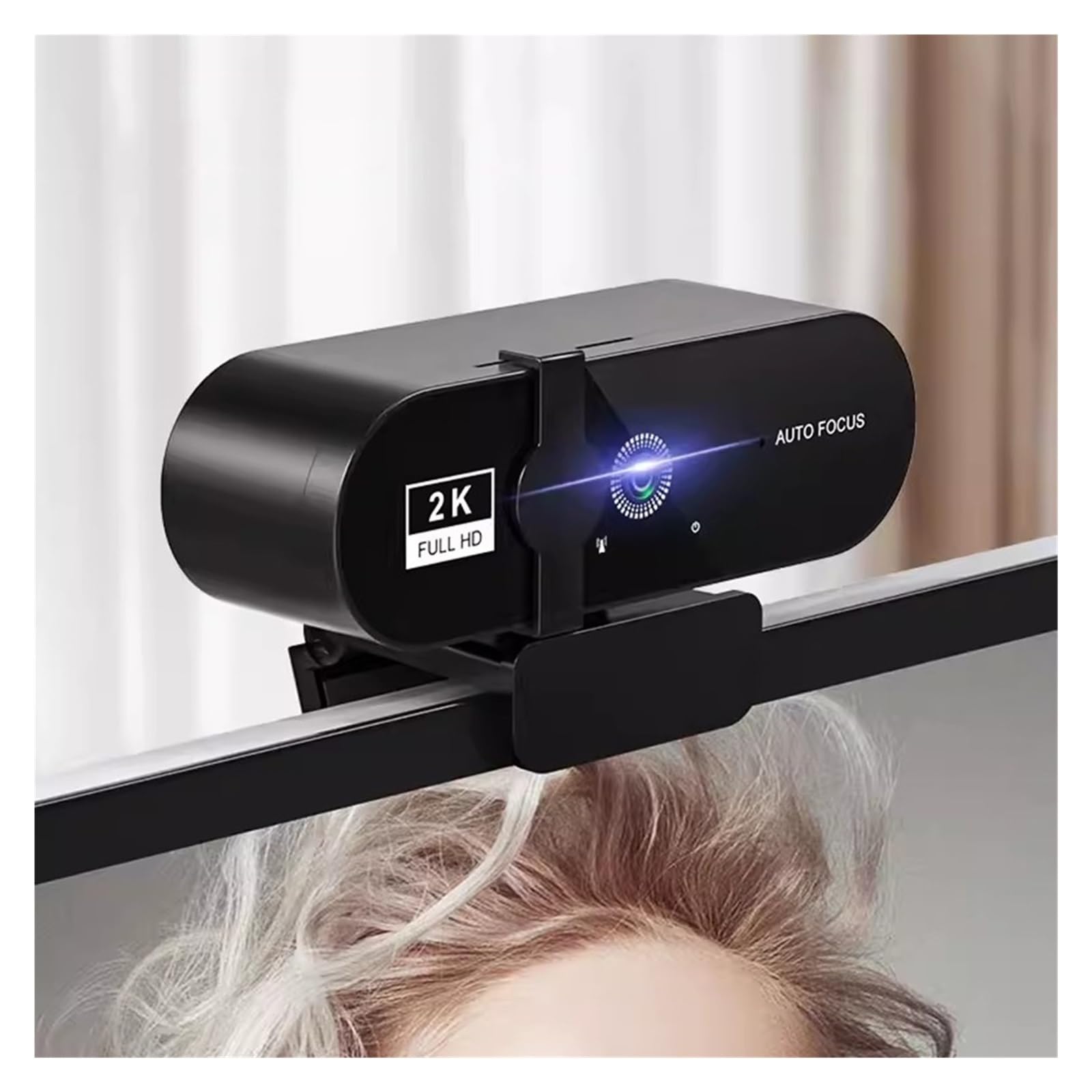 WIGSELBL 1080P Video Webcam Computer Web Camera for Calling Conferencing Recording Gaming,Plug-Play USB Web Cam Autofocus Webcam with Microphone(2K)-image-13
