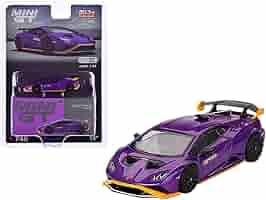 ミニカー MINI GT Lamborghini Aventador SVJ Viola Mini GT 1:64 Lamborghini Aventador SVJ 63 Roadster Nero