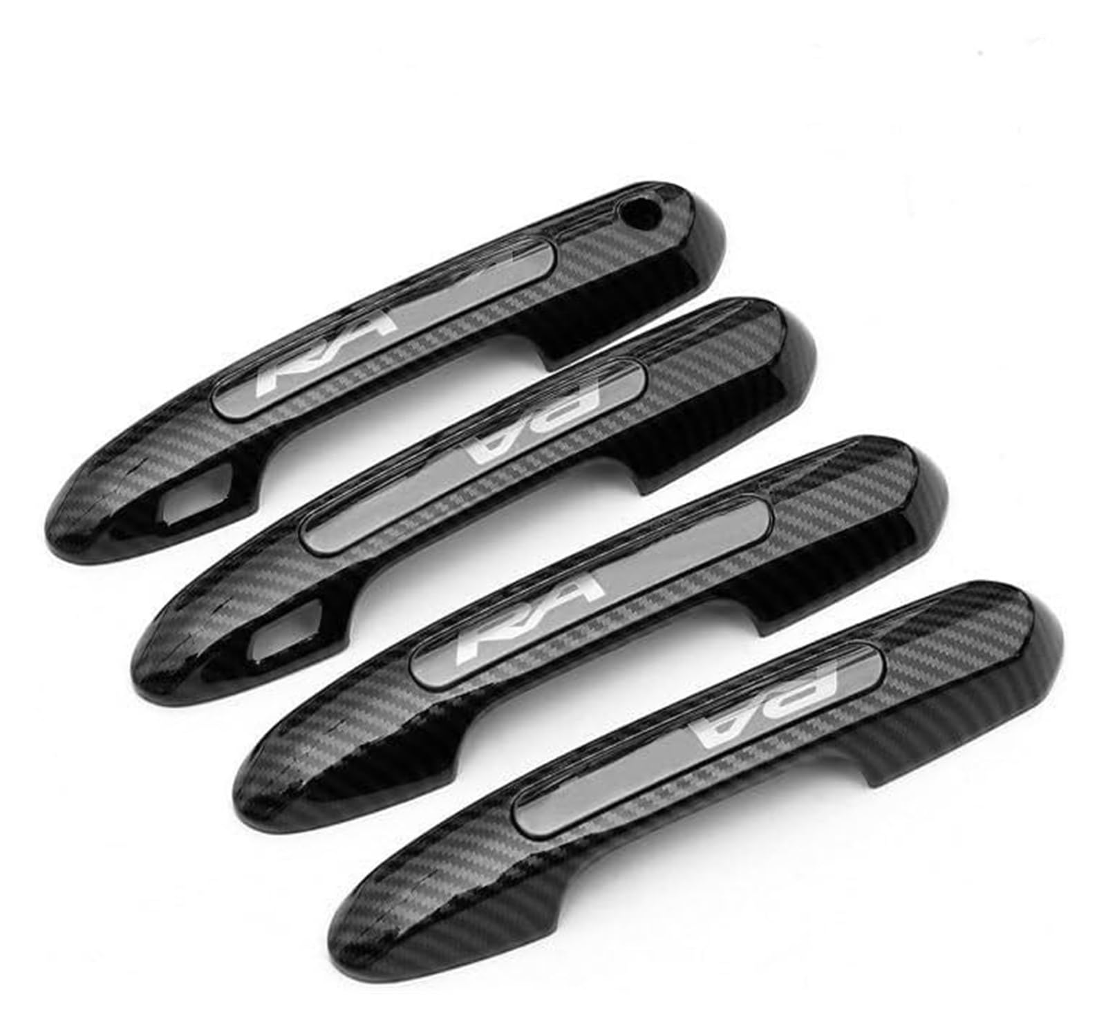 Qwqthgs Handle 4Pcs 1 Car Exterior Door Handle Cap For Toyota For Rav4 Refit 2020 2021 Exterior Door Handle Stickers Bowl Cover Trim(Handle 4Pcs 1)