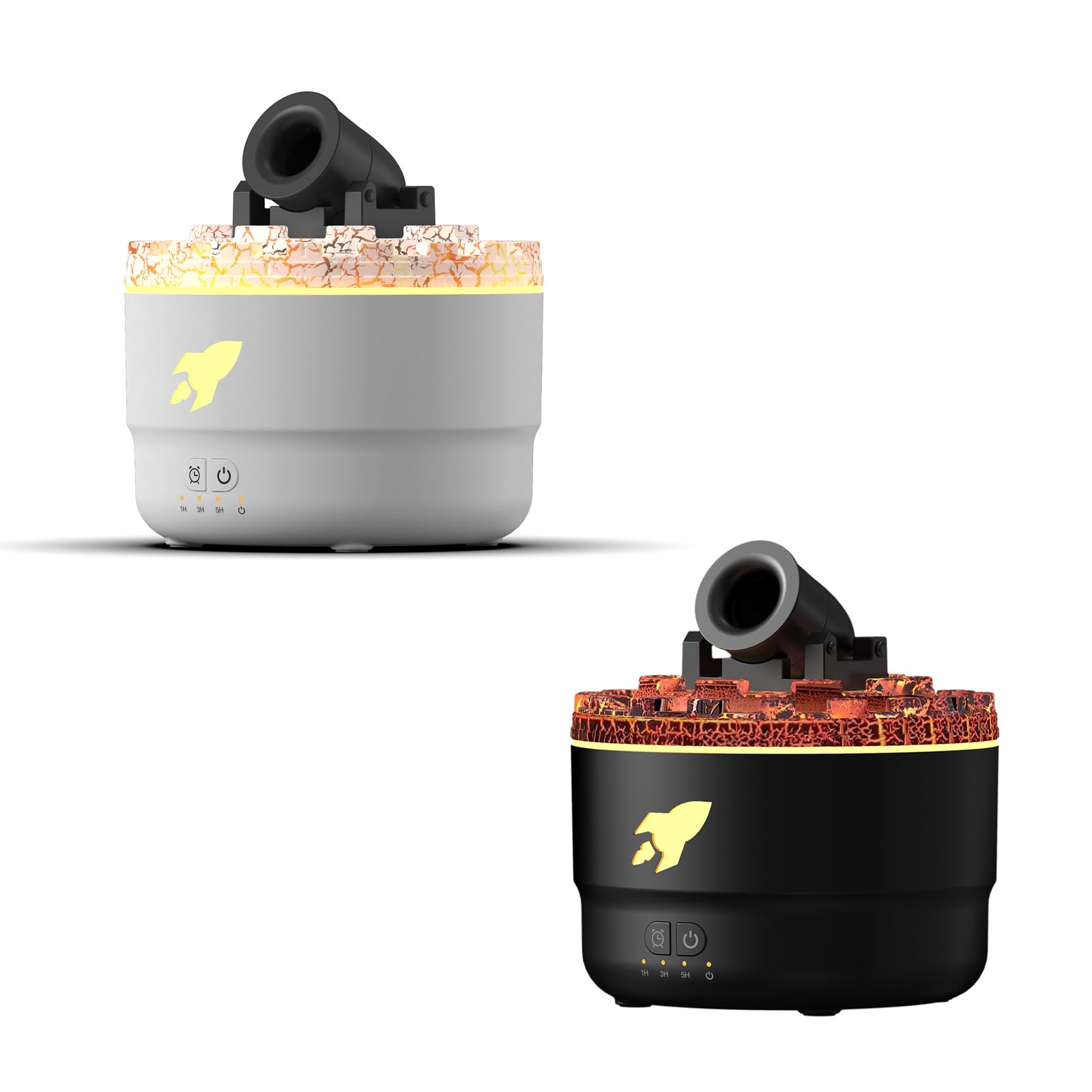Cannon Blast Aroma Humidifier, 280ml Diffusore di Aromi Umidificatore Ambiente con luci LED, design a torretta, serbatoio grande, 7 colori, per casa, ufficio, hotel