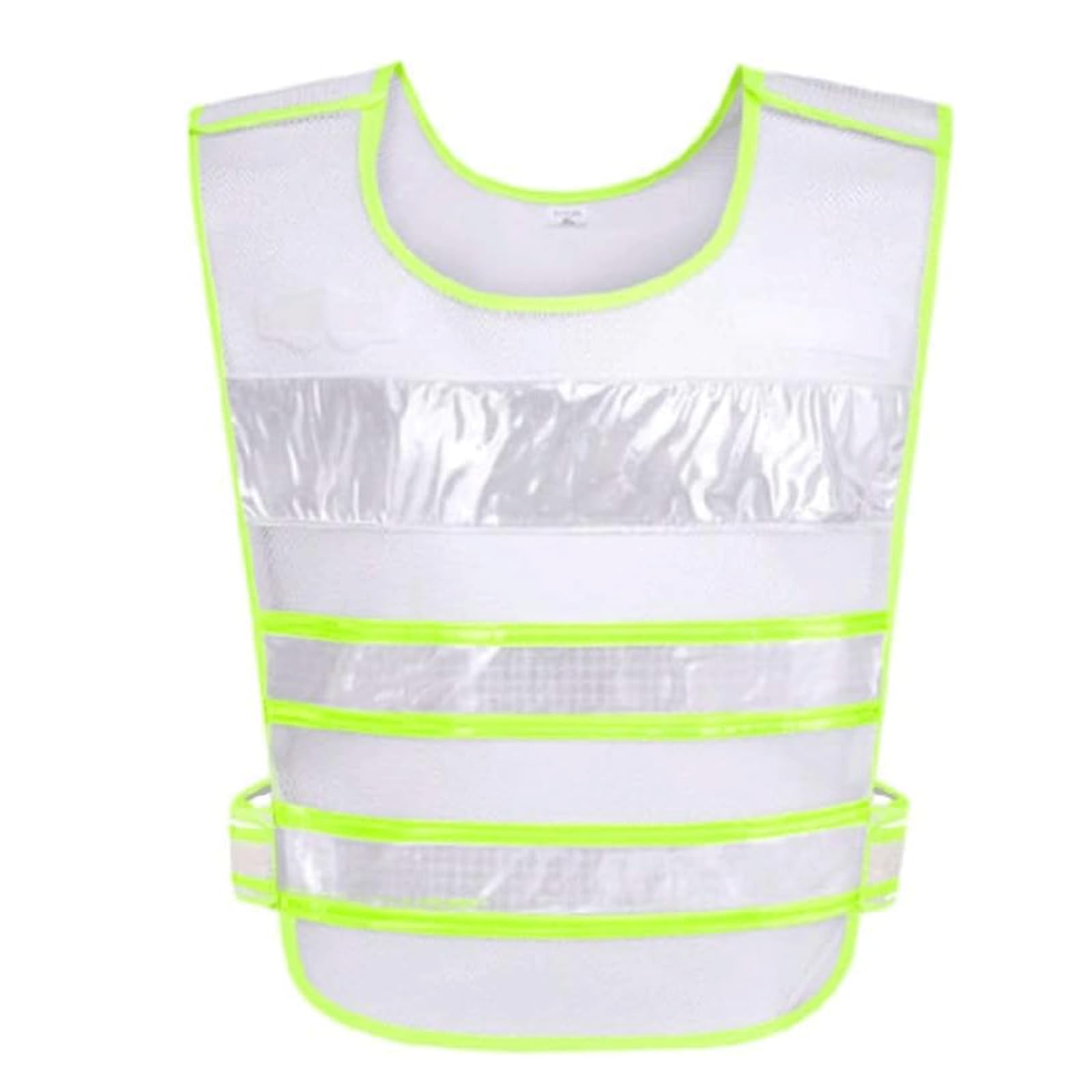 Chaleco de seguridad, chaleco de seguridad reflectante de alta visibilidad, chaleco de seguridad Chaleco de seguridad portátil Chaleco reflectante de seguridad blanco Chaleco reflectante de tela de ma