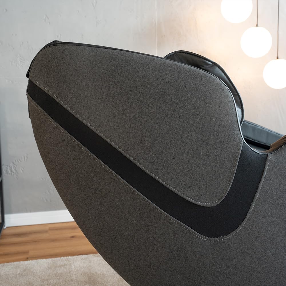 Home Deluxe Massagesessel Marino mit Premium Webstoffpolsterung Anthrazit - 135,4 x 73,5 x 103 cm | 6 Massageprogramme, mit Textilpolsterung, Zero-Gravity