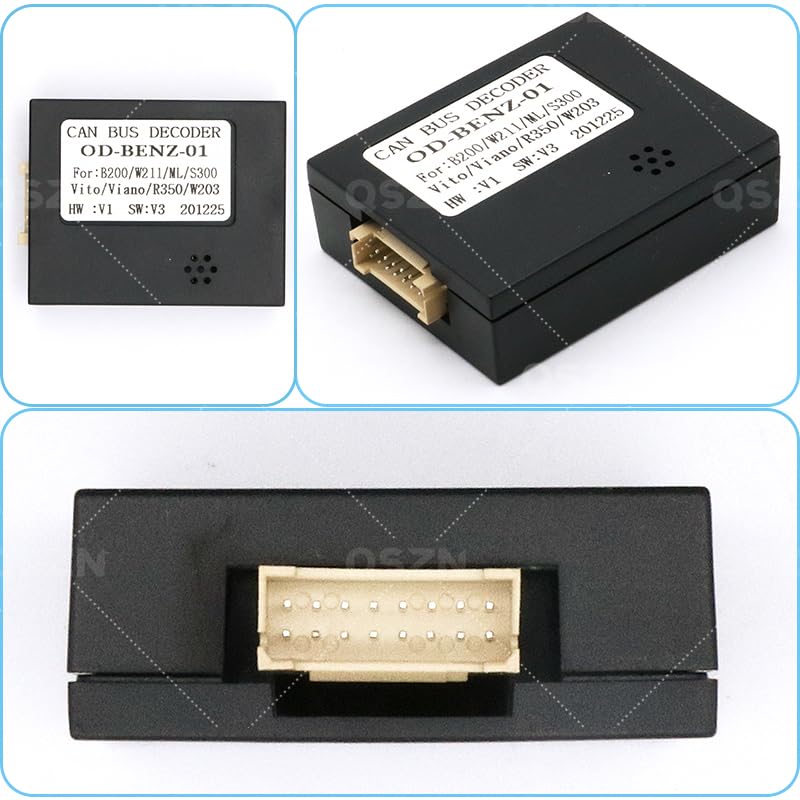 QSZN OD-BENZ-01 Canbus Box Decoder and Power Cable Installation Manual ...