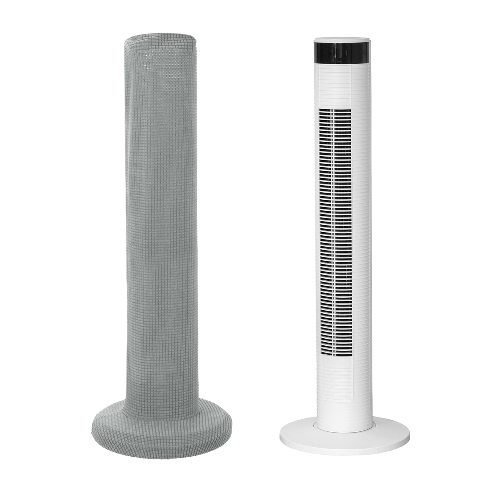 sourcing map Tower Fan Dust Cover (43-49 Inch) - Electric Standing Floor Tower Fan Dustproof Protection Cover for Home/Bedroom/Office, Grey