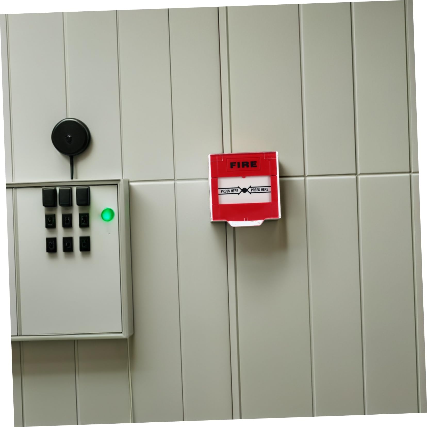 SEWACC 2 Botones de Alarma contra Incendios Plástico Rojo Reinicio Manual Diseño Visible y Compatible Sistemas, Adecuado para Espacios Públicos y Hogar