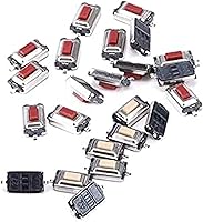 Vista 1 de Micro Switches 1000pcs Touch Micro Switch 3X6X2.5MM 3 * 6 * 2.5 SMD White Button Head (Color : Red)