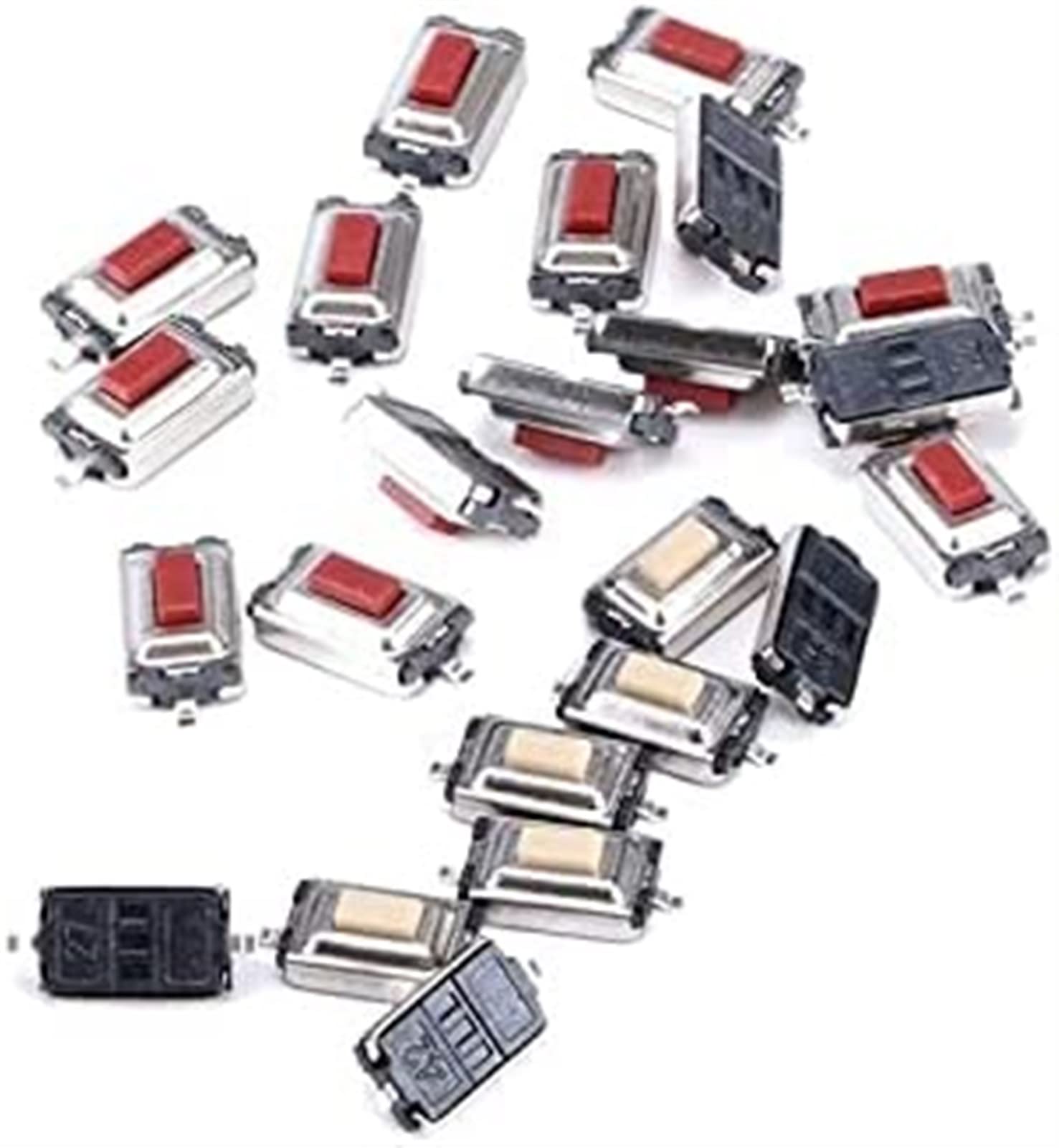 Micro switch tactile 3x6x2.5 bouton blanc SMD pour projets de bricolage