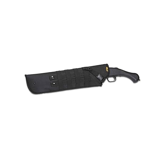 US PeaceKeeper Products P13020 - Stubby Shotgun Scabbard (20' X 6') - Heavy Duty Fabric - Ambidextrous - Removable Strap