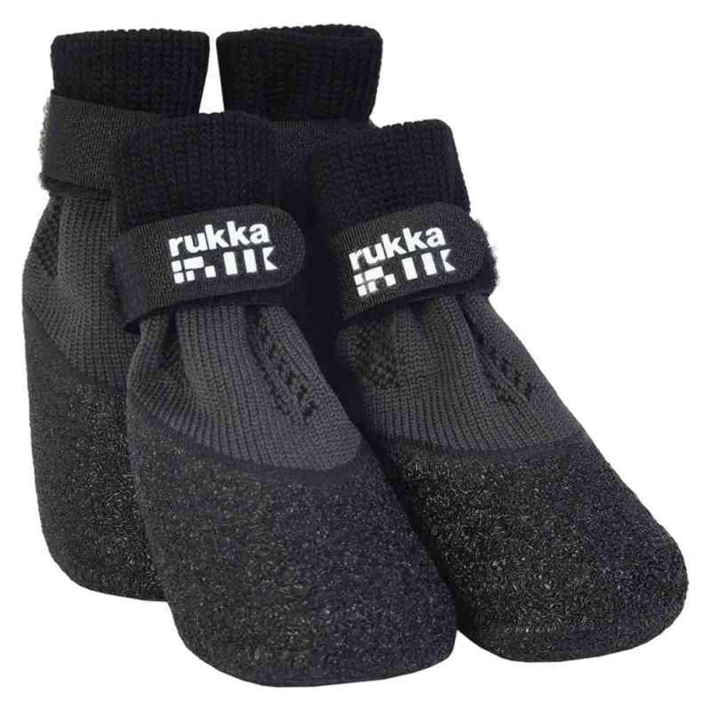 Rukka Pets Dog & Puppy Paw Wear - Sock Shoes - Dogs Boots Black 7