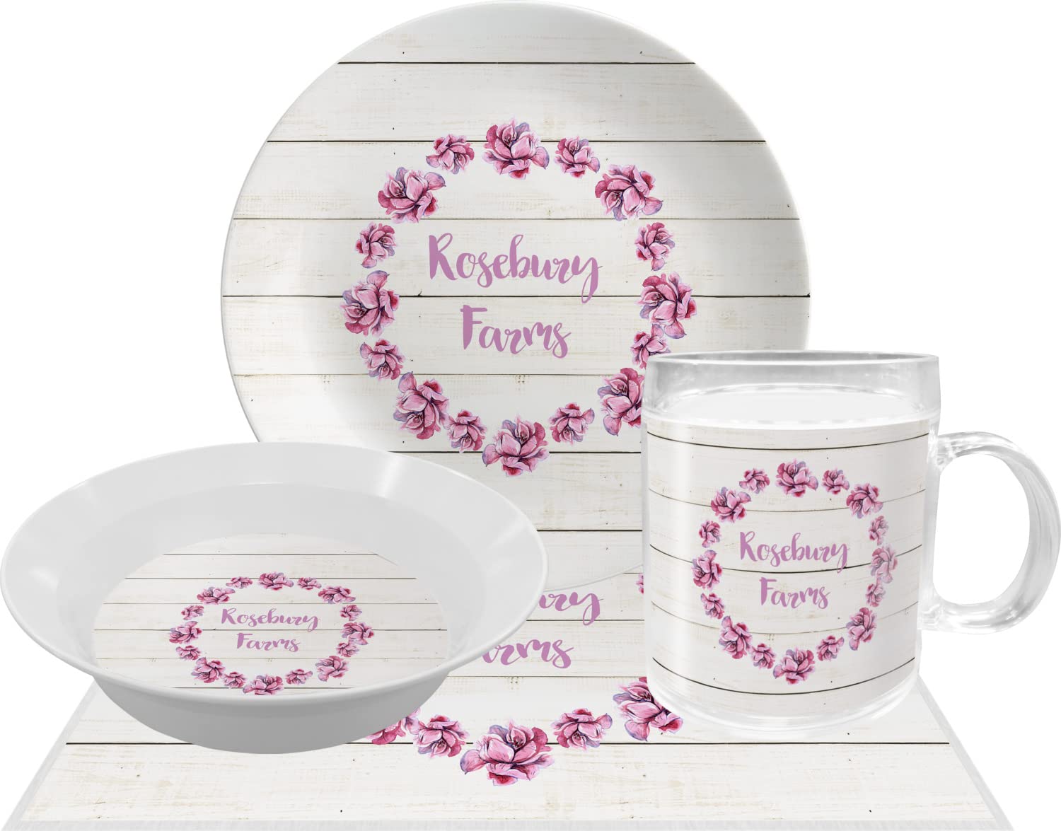 Personalized Farm House Melamine Bowl - 12 oz