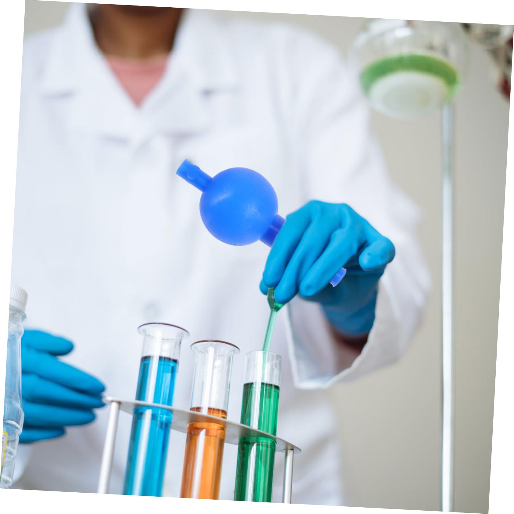 SOLUSTRE Quantitative Suction Ball Lab Bulb Suction Lab Suction Ball Pipette Filler Bulb Laboratory Sucker Laboratory Bulb Suction Bulb for Lab Laboratory Suction Device