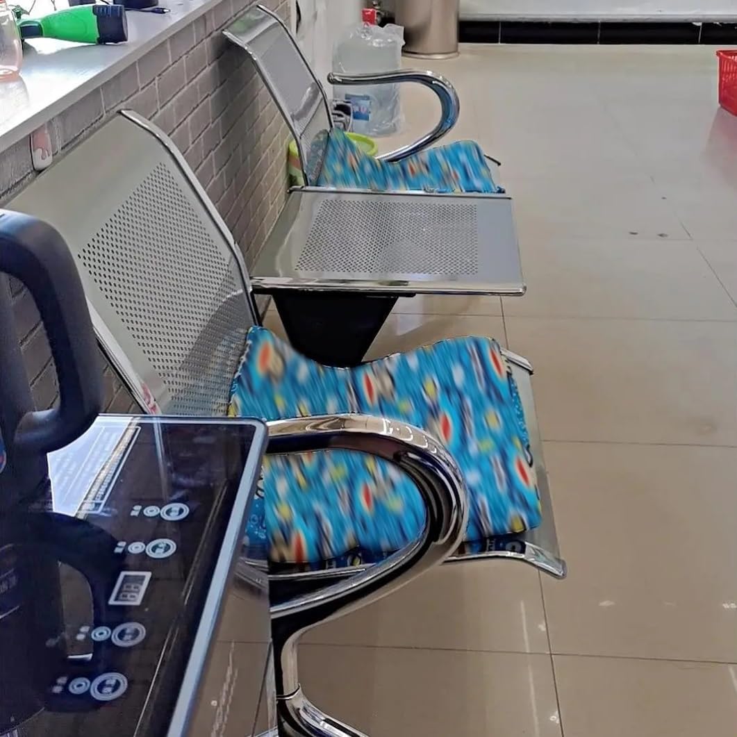 YVYKFZD Waiting Room Chairs Set, Waiting Room Bench with Arms and Table, Office Guest Reception Chairs, Airport Steel Reception Bench Seating for Bank Hospital Salon(1 Seat)