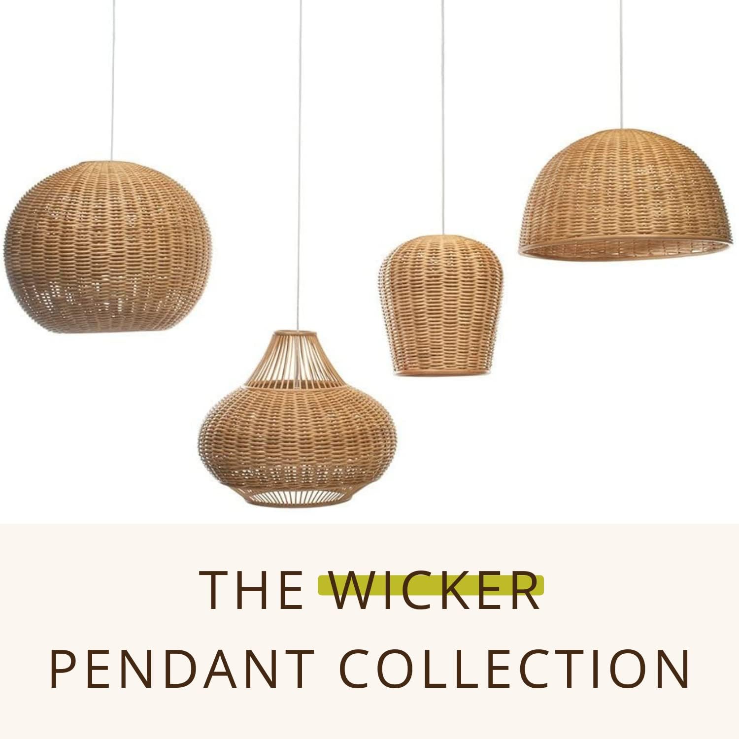 Kouboo 1050030 Wicker Ball Pendant Light, 18" x 18" x 18", Natural