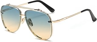 Karsaer Metal Square Sun Glasses Men's and Women's Fashion Gradient Colour Sunglasses E1090 Price In India