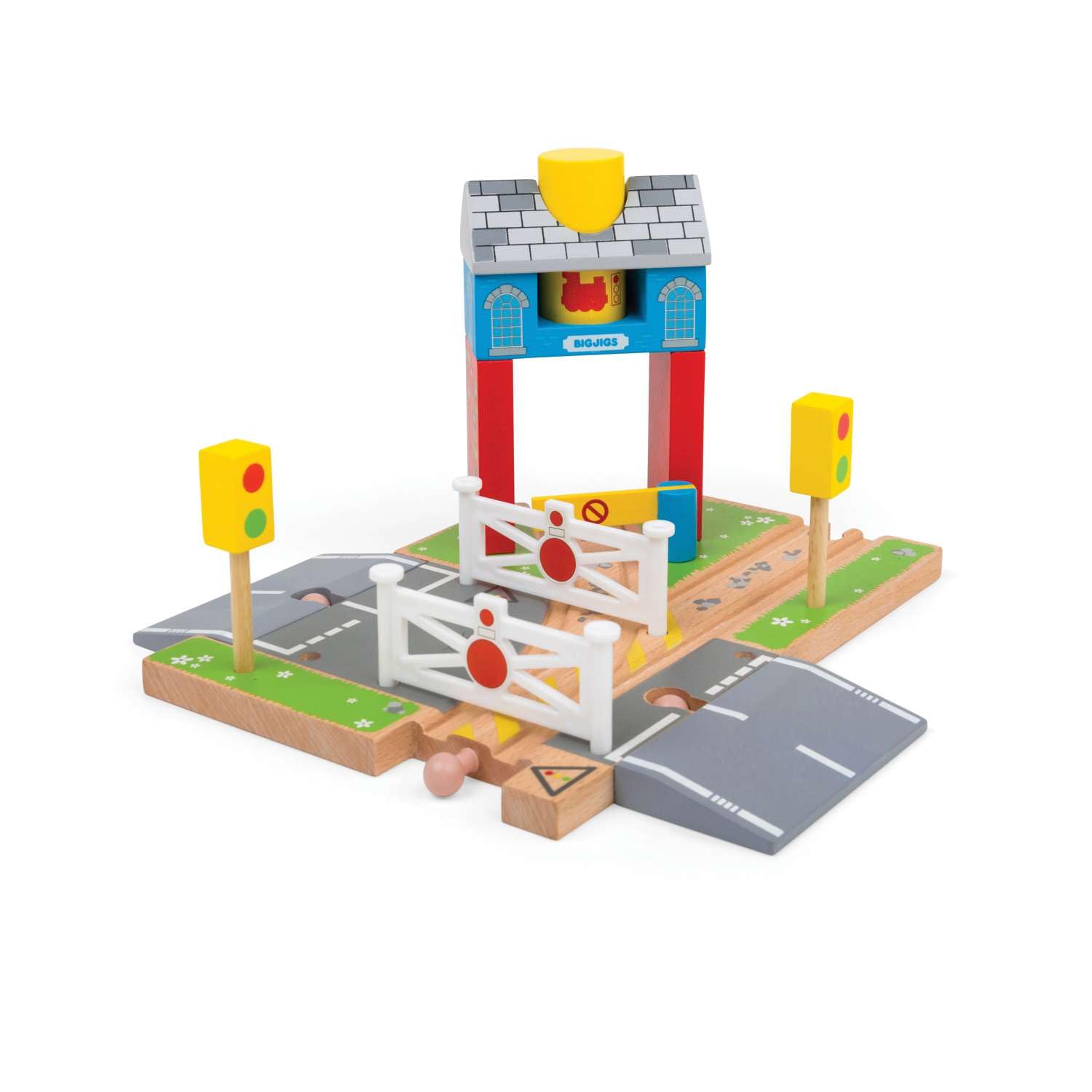 Bigjigs Rail Signal Box Tunnel, Wooden Train Set Accessories, Tunnels For Trains & Railway Sets, Classic Kids Toys - Image 3
