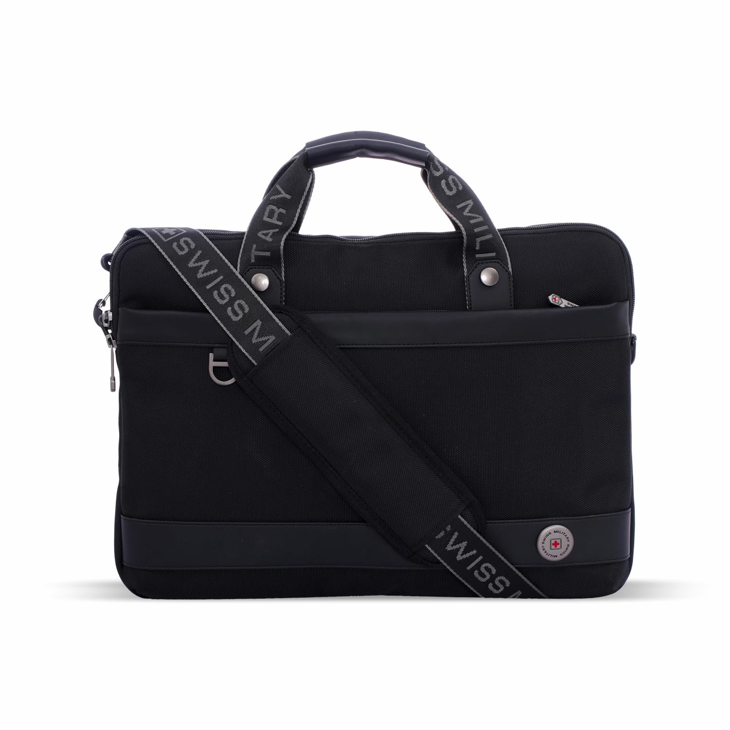 SWISS MILITARY Black Gold Collection Flicker Laptop Sling Bag for Men & Women, Premium 1680D Fabric, Fits 15.6” Laptop, Tr... - Review, Price and Buying Guide