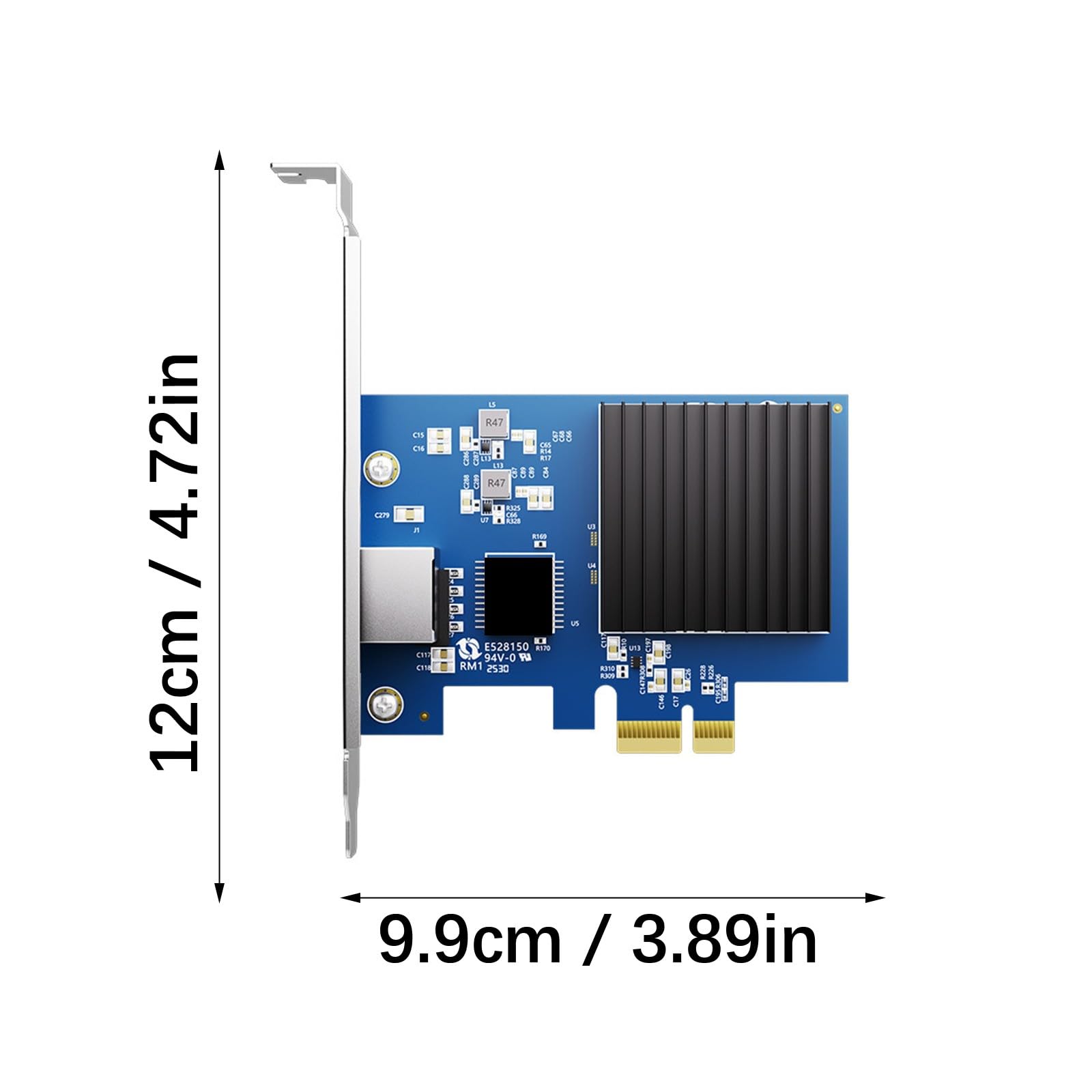 Silents 10G PCIe4.0 Adattatori di rete 16Gbps Trasferimento RTL8127 Chip Low Power Passivo Raffreddamento PXE e Wake on Not Disk Required PCIe NICs