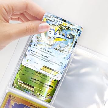 Card Binder for Pokemon, 4 Pocket Collection Card Holder, Trading Card Album Folder, 30 Pages 240 Cards Capacity