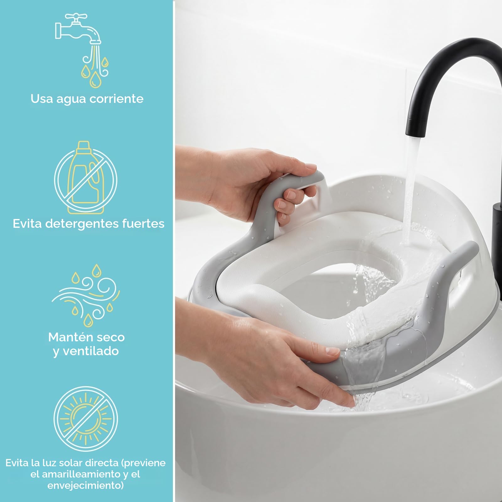 Maliton adaptador wc niños, Asiento de entrenamiento para ir al baño infantil con taburete, reductor wc niños, Antideslizante, antisalpicaduras(Un orinal + dos taburetes para niños)