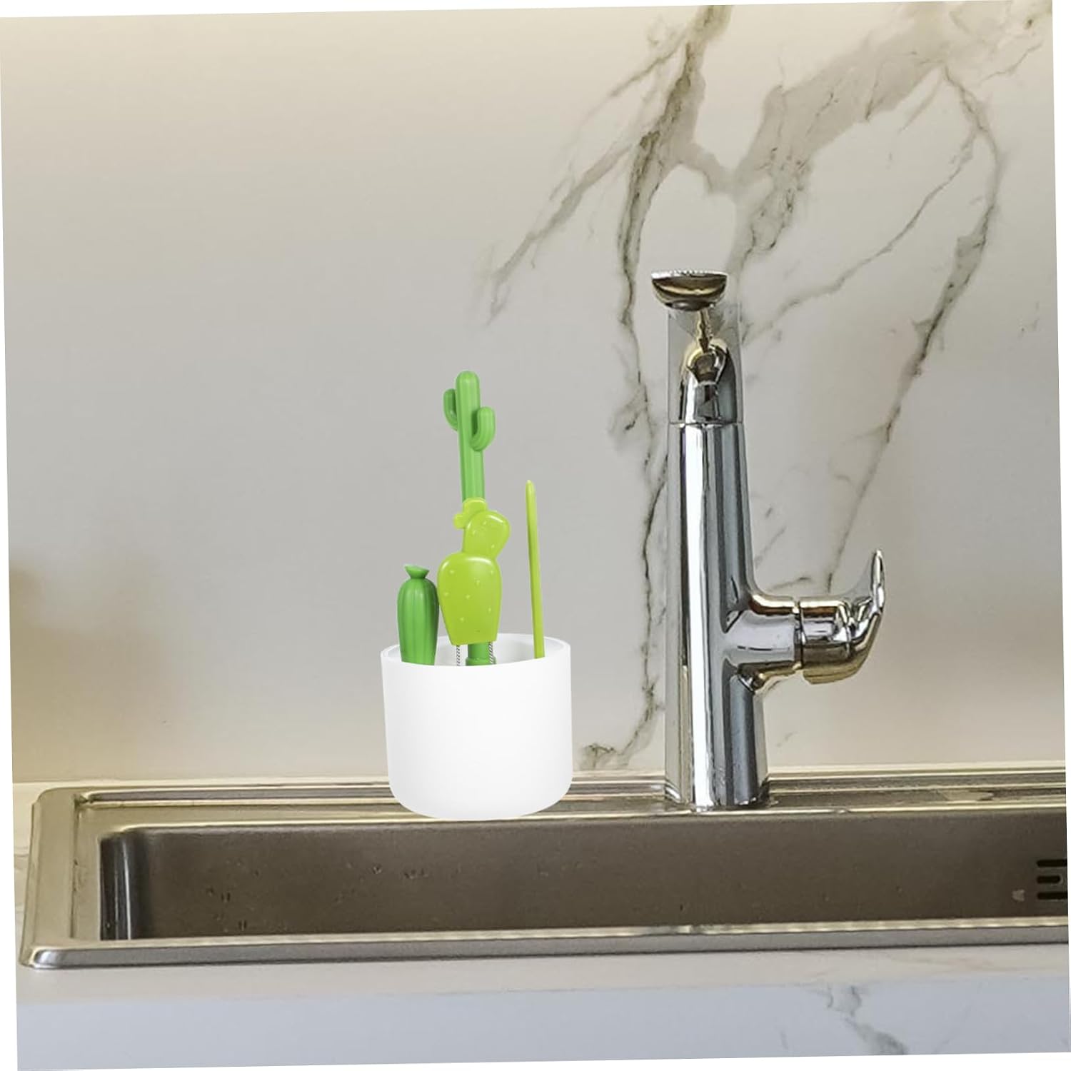 Silicone Cup Lid Gap Cleaning Brush Set for Deep Groove Cleaning