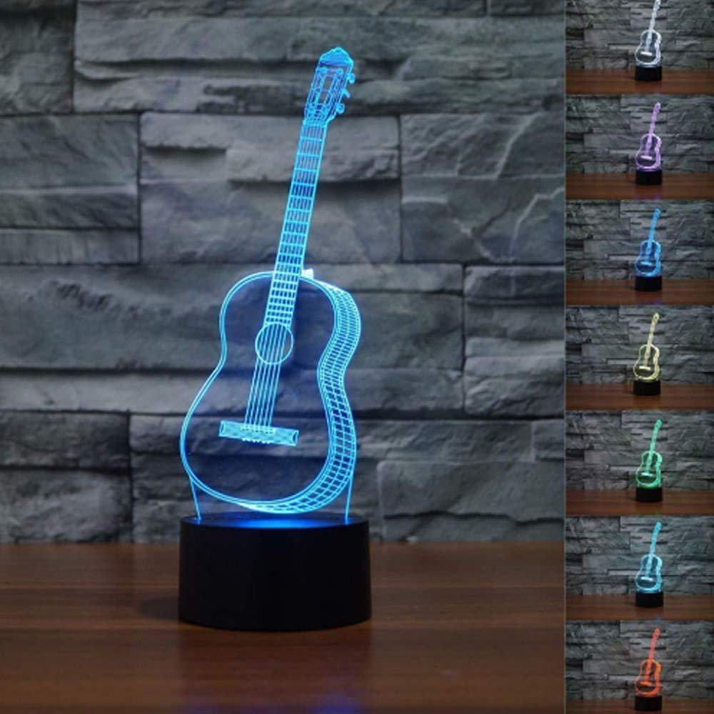 3D Optische Nachtlampe – Berührungsempfindlich, Mit Farbwechsel, Acryl & ABS (versch. Motive)