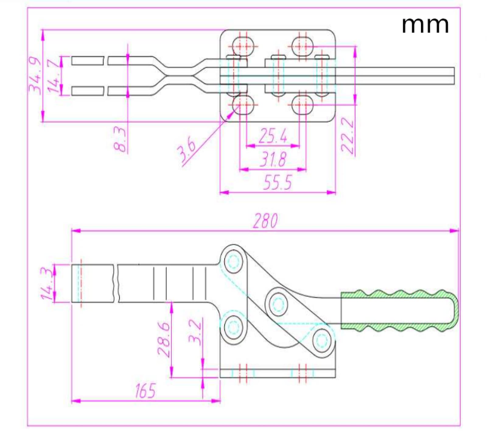 Pinza Para Trabajar La Madera Sargentos Carpintero Sargentos Para Madera Soldadura De Abrazadera Horizontal, Sujeción De Herramientas, Compresor De Máquina De Grabado De Carpintería, Abrazadera Rápida