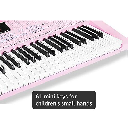 Amazon.com: Vangoa VGK610 Piano Keyboard, 61 Mini Keys Portable