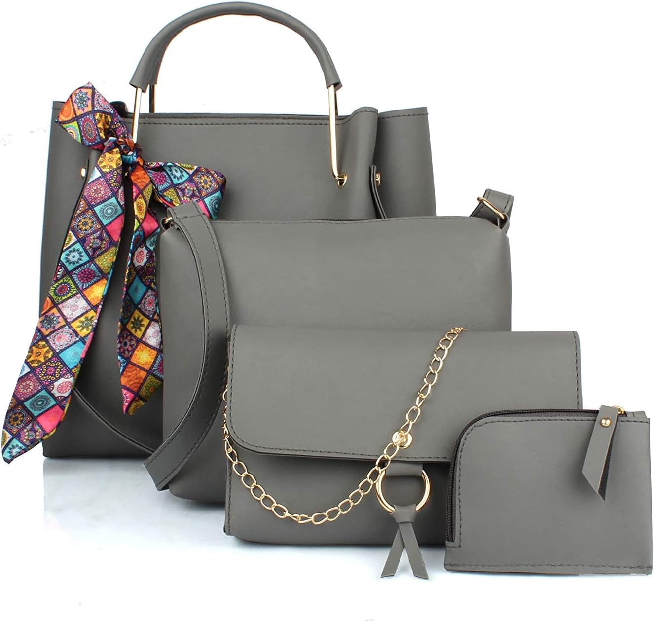 Mammon Women Handbags Combo (4-bib-Ribn)