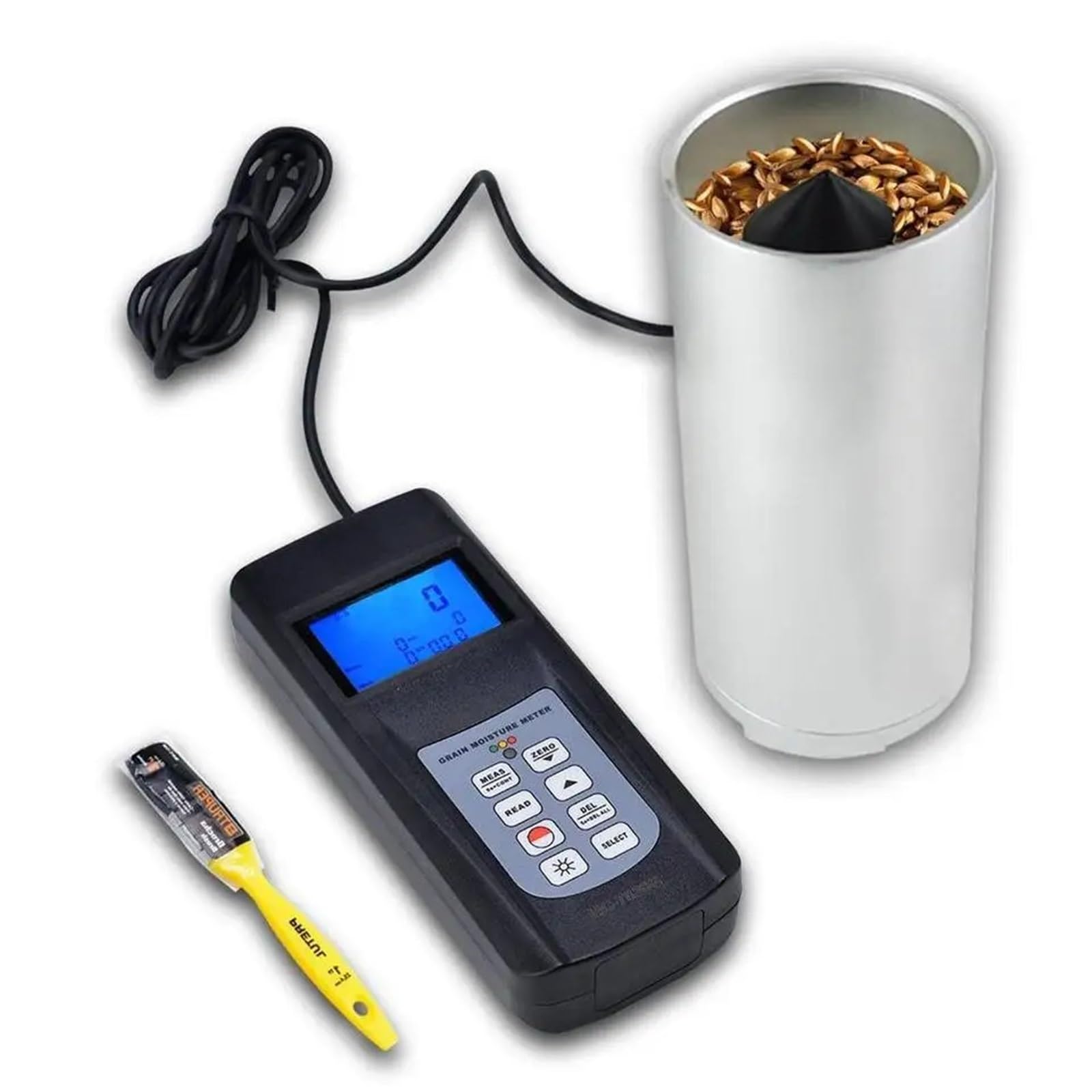 Medidor de humedad de granos, Misuratore di umidità digitale for cereali Misuratore di umidità portatile con sensore a tazza