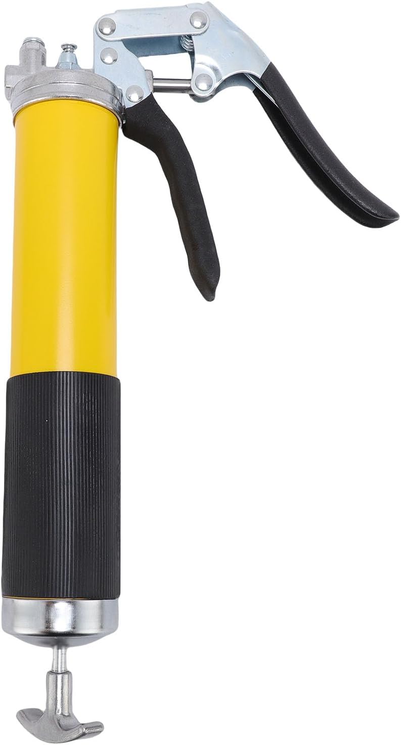 Zunate High Pressure Grease Kit, 10000PSI Manual Grease with 400cc Capacity, Extension Hose and Two Nozzles, Alloy Construction