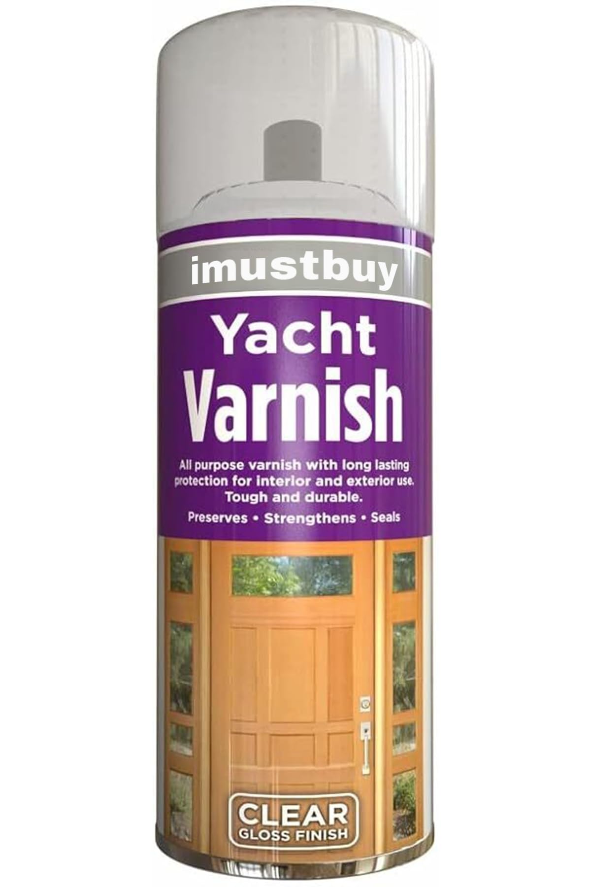 All Purpose Yacht Varnish 400ML - Professional Gloss Finish Spray Wood Color Paint