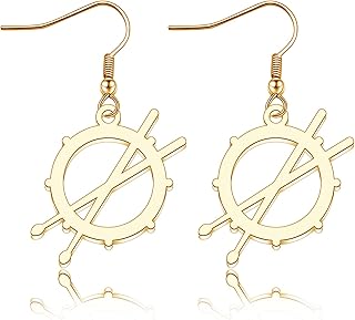 Drum Earrings Necklace Drummer Gift Musician Jewelry Music Lovers Gift Drum Player Band Gifts Music Musician Birthday Gift