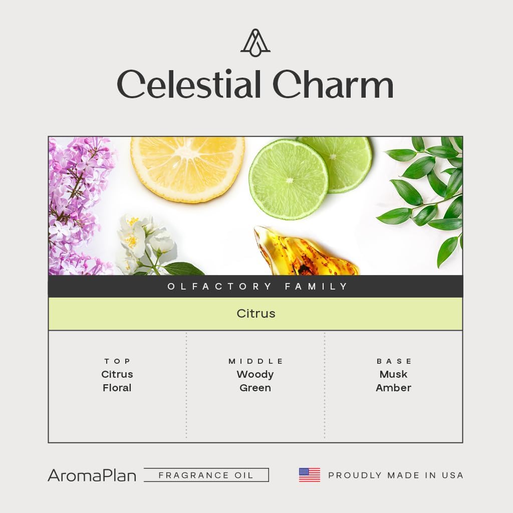 AromaPlan Hotel Scents Celestial Charm 5 Fl Oz (148ml), Home Luxury Aroma & Hotel Fragrance Diffuser Oil- Hotel Diffuser Oil for Aromatherapy- USA Made, Bigger Bottle, Bolder Aroma & Longer Lasting - Image 2
