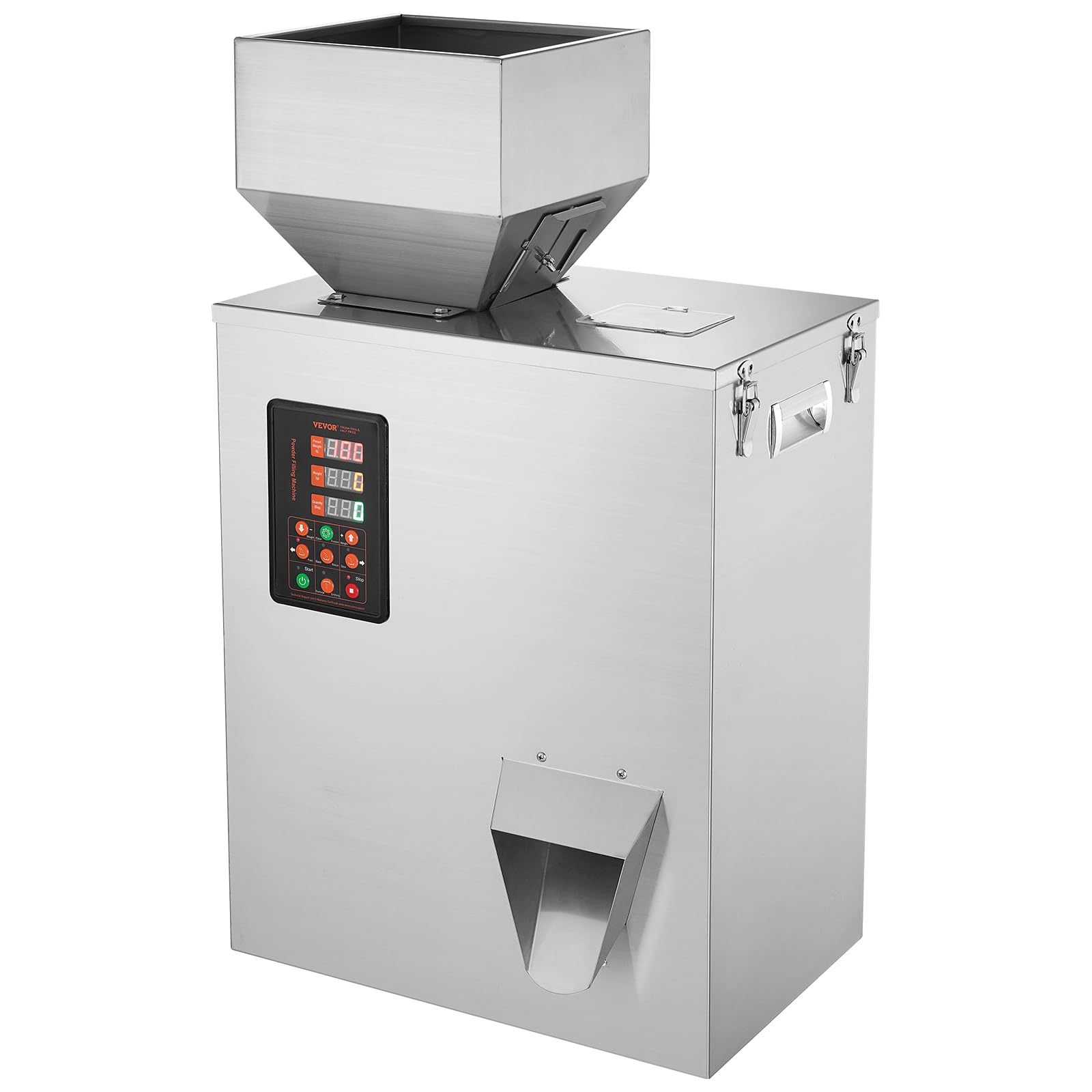 VEVOR Riempitrice per Polvere, 10-​500 g, Riempitrice Pesatura di Particelle, Sacchetti di Bottiglia Riempitrice di Polvere Dispenser di Particelle per Semi di Tè Grani Polvere Farina Chicchi Glitter