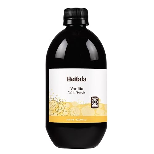 Vainilla gourmet con semillas Heilala Vainilla, jarabe de extracto de vainilla dulce para hornear y postres, semillas de vainilla real, utilizando